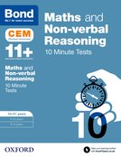 Cover image - Bond 11+: Maths & Non-verbal reasoning: CEM 10 Minute Tests :10-11 years